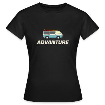 Van Life Van Dwellers Van Lifers - Women's T-Shirt - black - Front - AI Model Female 172 dark (172cm)