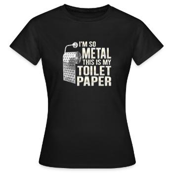 Metal Musique Heavy Metal Black Metal Death Metal - T-shirt Femme - noir - Devant - AI Model Female 172 dark (172cm)