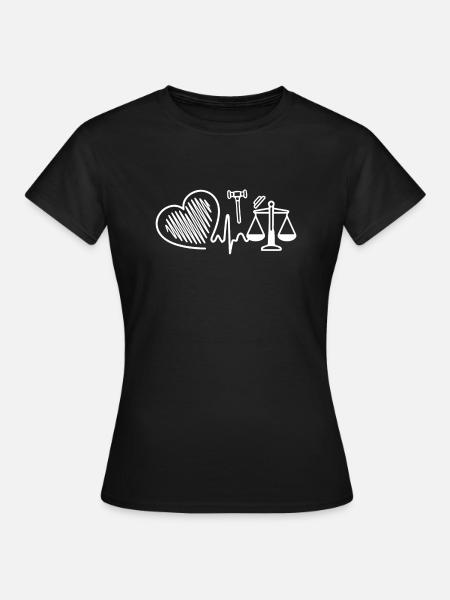 Avocat Avocat Heartbeat - T-shirt Femme - noir
