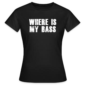 Bass - Frauen T-Shirt - Schwarz - Vorne - AI Model Female 172 dark (172cm)
