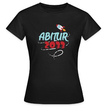 Einschulung 2020 Geschenk ABI 2033 - Frauen T-Shirt - Schwarz - Vorne - AI Model Female 172 dark (172cm)