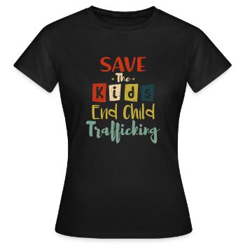 Speichern Sie die Kids End Vintage - Frauen T-Shirt - Schwarz - Vorne - AI Model Female 172 dark (172cm)