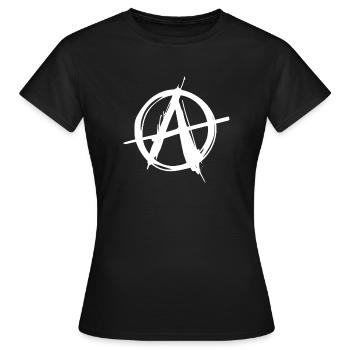symbole ancap - T-shirt Femme - noir - Devant - AI Model Female 172 dark (172cm)