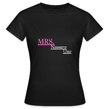 Frau Numero Uno - Frauen T-Shirt - Schwarz - Vorne - AI Model Female 172 dark (172cm)