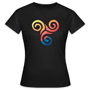 Symbole celtique - T-shirt Femme - noir - Devant - AI Model Female 172 dark (172cm)
