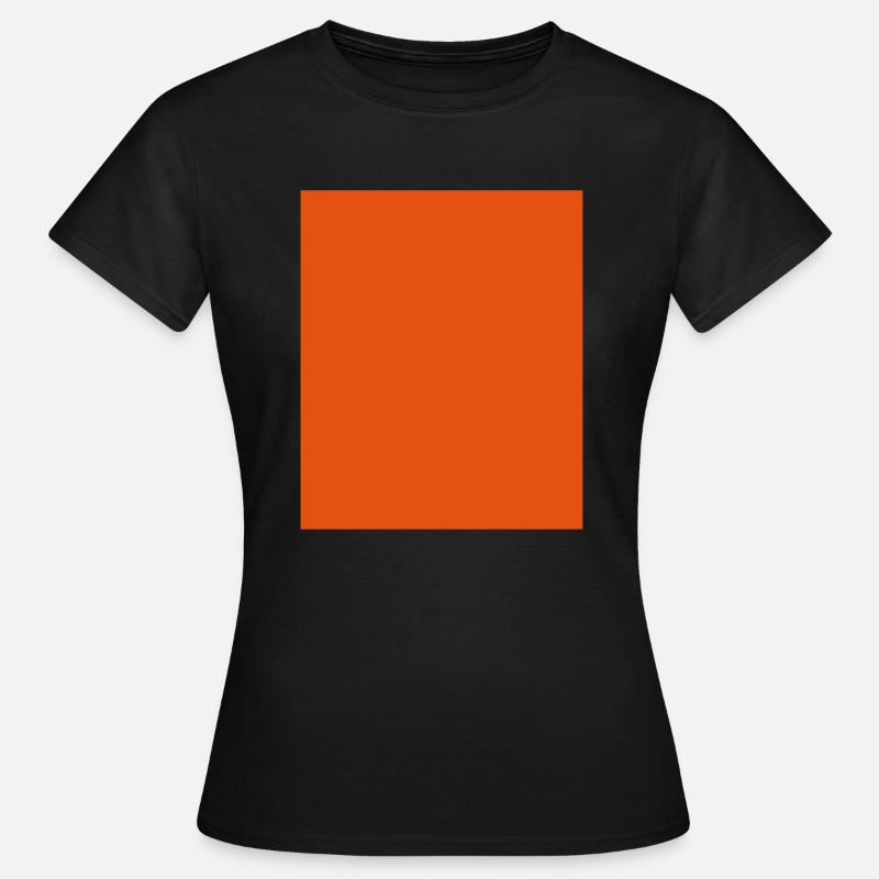 Solid orange - Women's T-Shirt - black