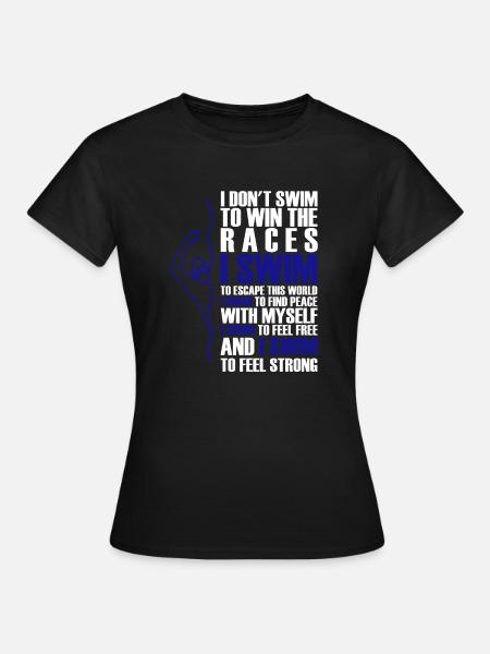 Lustiges Geschenk für Schwimmer - Frauen T-Shirt - Schwarz