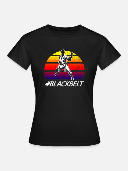 Martial Arts Karate Black Belt design print - Women's T-Shirt - black