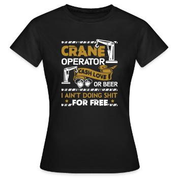 Grutier Grutier Cash Love - T-shirt Femme - noir - Devant - AI Model Female 172 dark (172cm)