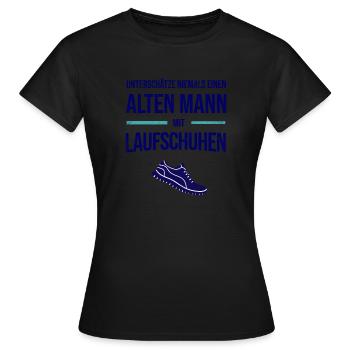 Marathonläufer Marathon Laufgruppe Läufer Geschenk - Frauen T-Shirt - Schwarz - Vorne - AI Model Female 172 dark (172cm)