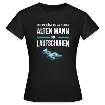 Marathonläufer Marathon Laufgruppe Läufer Geschenk - Frauen T-Shirt - Schwarz - Vorne - AI Model Female 172 dark (172cm)