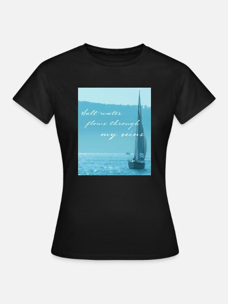 Divertente dicendo regalo skipper marinaio a vela - Dame-T-shirt - sort