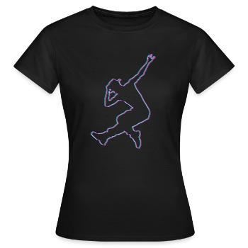 Street dance hip hop dance break dance gift - Women's T-Shirt - black - Front - AI Model Female 172 dark (172cm)