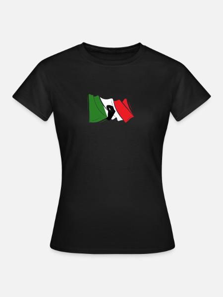 Capisci Italia gesto con la mano bandera italiana Gracioso - Camiseta mujer - negro