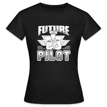 Pilot Future Pilot - Women's T-Shirt - black - Front - AI Model Female 172 dark (172cm)