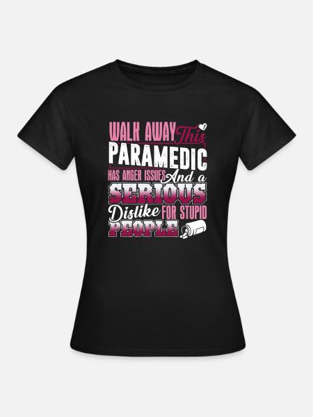 Sanitäter hat Ärger Probleme - Frauen T-Shirt - Schwarz