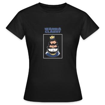 Wanna Clash Arena Royale Clans - Frauen T-Shirt - Schwarz - Vorne - AI Model Female 172 dark (172cm)