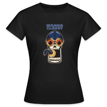 Wanna Clash Arena Royale Clans - Frauen T-Shirt - Schwarz - Vorne - AI Model Female 172 dark (172cm)