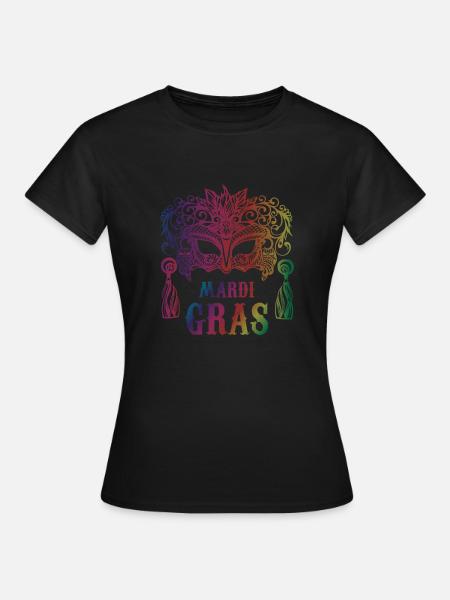 Mardi Gras|Masquerade|Carnival|Costumes|Tradition - Frauen T-Shirt - Schwarz