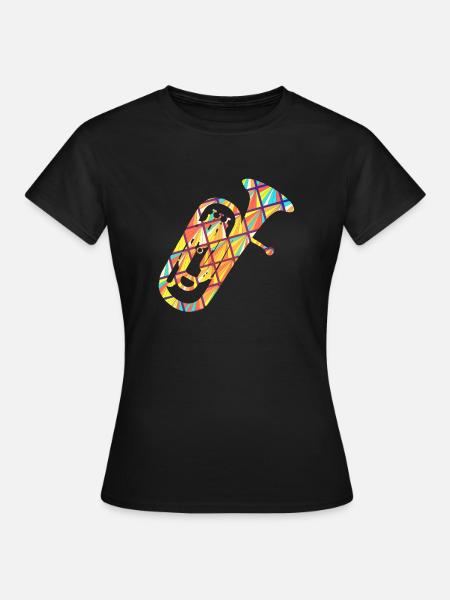 Baritone Geometric Shirt - Women's T-Shirt - black