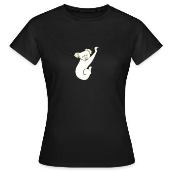 Australia Emigration Backpacker Travel Koala - Women's T-Shirt - black - Front - AI Model Female 172 dark (172cm)