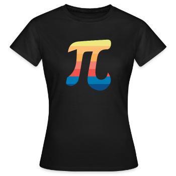 pi Kreiszahl - Frauen T-Shirt - Schwarz - Vorne - AI Model Female 172 dark (172cm)