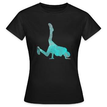 Street dance hip hop dance break dance gift - Women's T-Shirt - black - Front - AI Model Female 172 dark (172cm)