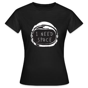 NASA - T-shirt Femme - noir - Devant - AI Model Female 172 dark (172cm)