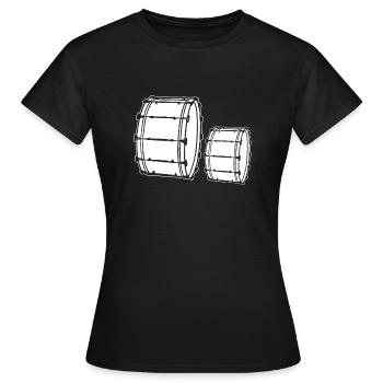 Chemises de grosse caisse - T-shirt Femme - noir - Devant - AI Model Female 172 dark (172cm)