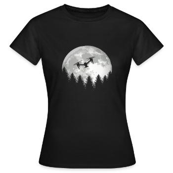 Drone Drone Drone pour les pilotes de drone - T-shirt Femme - noir - Devant - AI Model Female 172 dark (172cm)