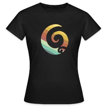 Maori tattoo - Women's T-Shirt - black - Front - AI Model Female 172 dark (172cm)