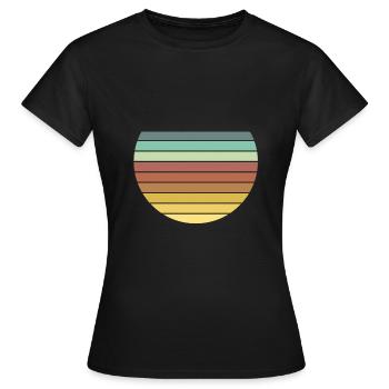 Cercles - T-shirt Femme - noir - Devant - AI Model Female 172 dark (172cm)