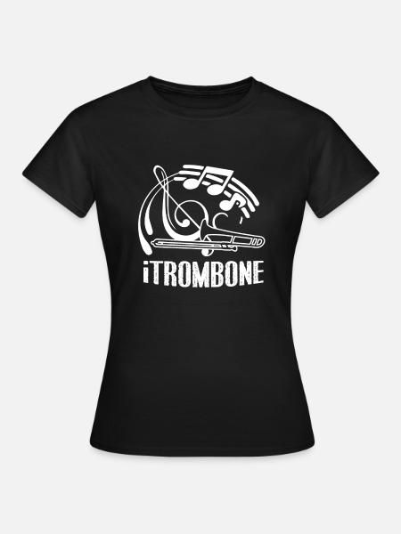 Trombone Trombone drôle - T-shirt Femme - noir