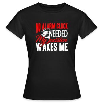 Pêche sans alarme Pêche - T-shirt Femme - noir - Devant - AI Model Female 172 dark (172cm)