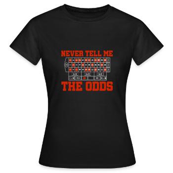 Sag mir niemals das richtige Feld beim Roulette - Frauen T-Shirt - Schwarz - Vorne - AI Model Female 172 dark (172cm)