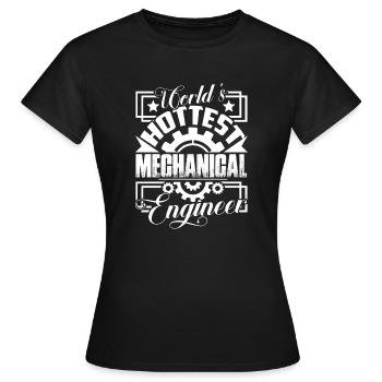 Ingénieur mécanique - T-shirt Femme - noir - Devant - AI Model Female 172 dark (172cm)