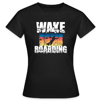 Wakeboard Wakeboard - T-shirt Femme - noir - Devant - AI Model Female 172 dark (172cm)