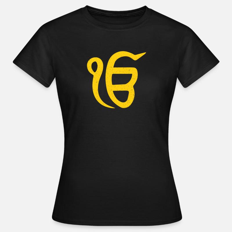Ik onkar - one reality - punjabi - sikhism - Women's T-Shirt - black