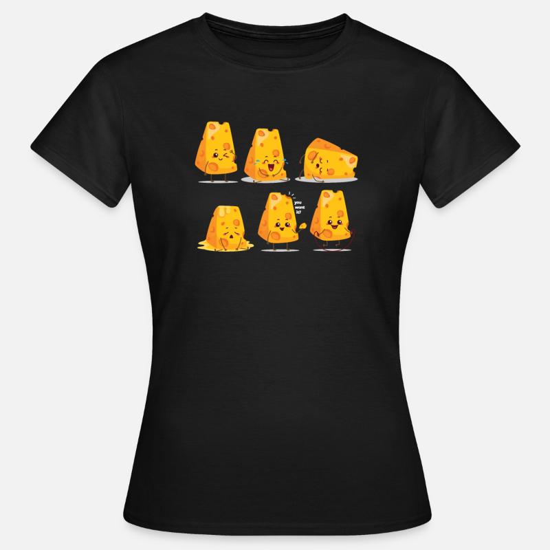 Käse - Frauen T-Shirt - Schwarz