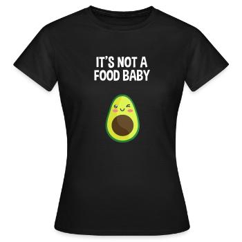 Ce n'est pas un bébé de nourriture | Cadeau drôle enceinte - T-shirt Femme - noir - Devant - AI Model Female 172 dark (172cm)