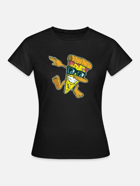 Pizza pizza maker manger pizza drôle de pizza - T-shirt Femme - noir