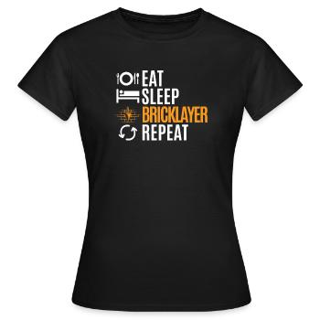 Bricklayer - Women's T-Shirt - black - Front - AI Model Female 172 dark (172cm)