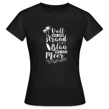 Lustiger Party Mallorca Spruch Geschenk - Frauen T-Shirt - Schwarz - Vorne - AI Model Female 172 dark (172cm)