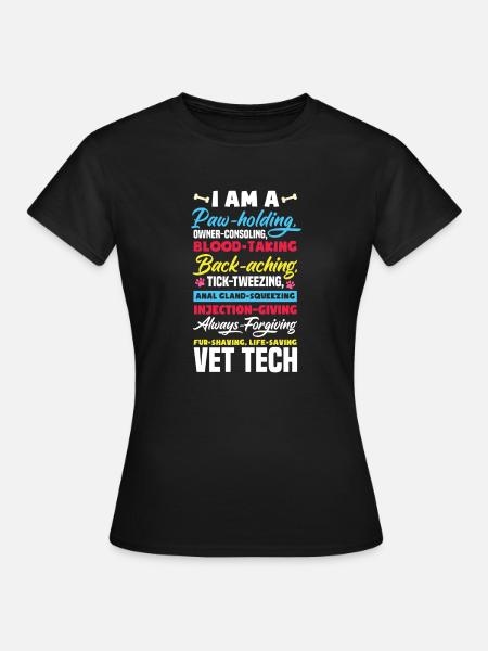 Funny vet nurse gift - Women's T-Shirt - black