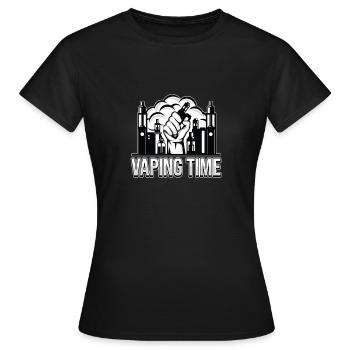 Vape | Dampfer Dampfen Vapen E-Zigarette Geschenk - Frauen T-Shirt - Schwarz - Vorne - AI Model Female 172 dark (172cm)