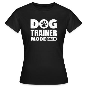 Drôle de chien dresseur de chien école de chien - T-shirt Femme - noir - Devant - AI Model Female 172 dark (172cm)