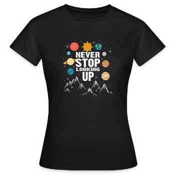 Astronomie drôle pour les astronomes ringards avec - T-shirt Femme - noir - Devant - AI Model Female 172 dark (172cm)