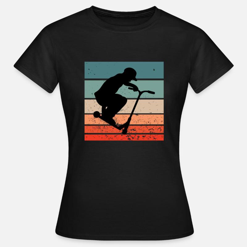 Scooter Roller Skater Tricks - Women's T-Shirt - black