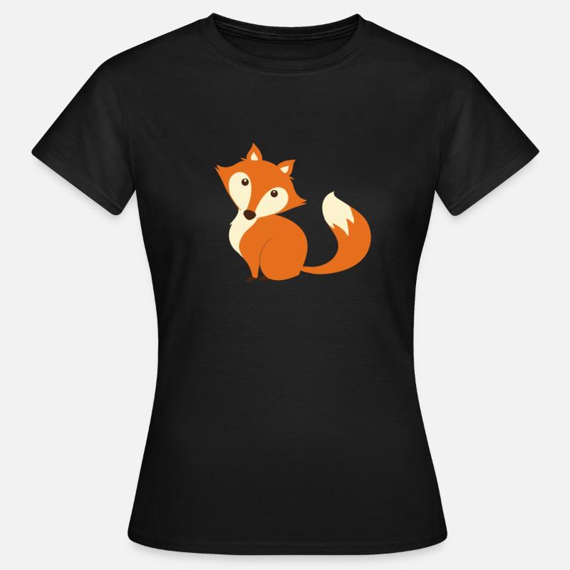 Fuchs - Frauen T-Shirt - Schwarz