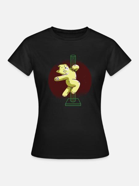 Dancing cat - Women's T-Shirt - black
